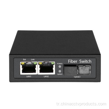 Fiber Optik RJ45 ile Tek Fiber Medya Dönüştürücü